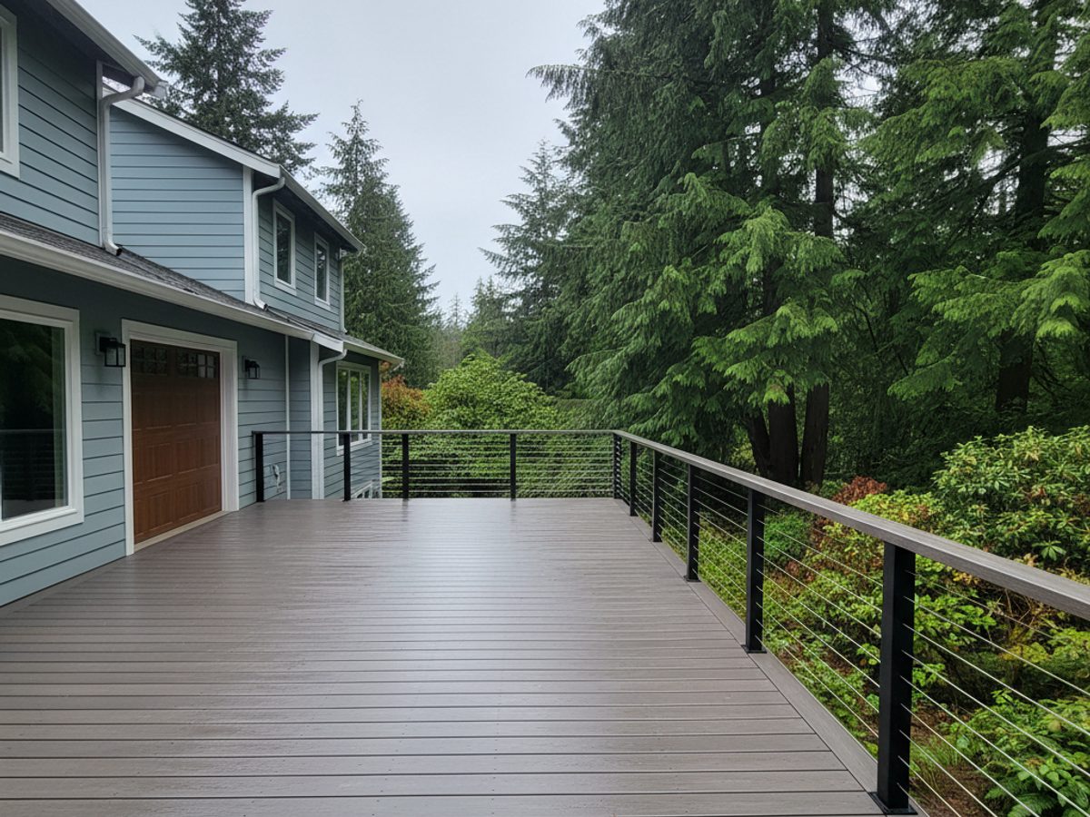 Composite Decking completed by Oasis Deck Co in Renton, WA