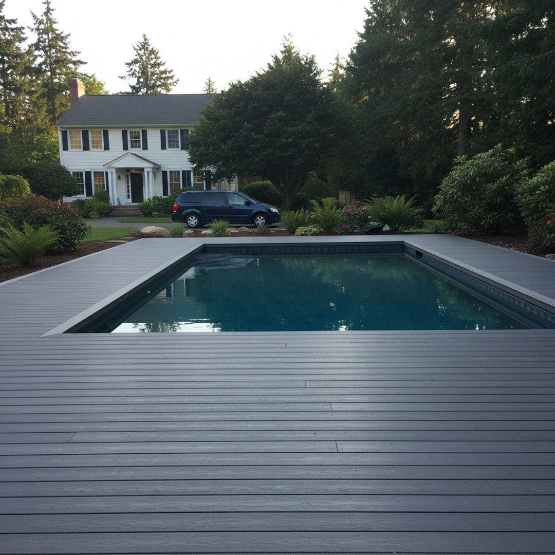 Composite Decking completed by Oasis Deck Co in Kent, WA