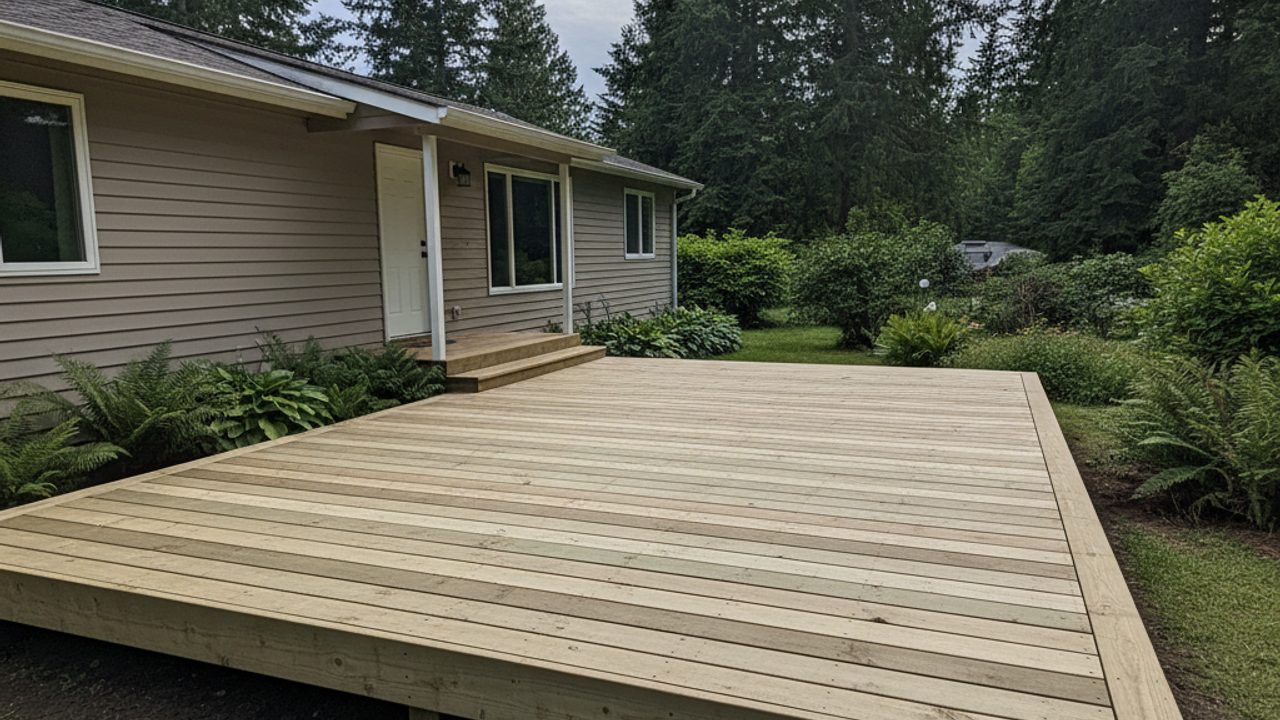 Deck Railing Installation completed by Oasis Deck Co in Everett, WA