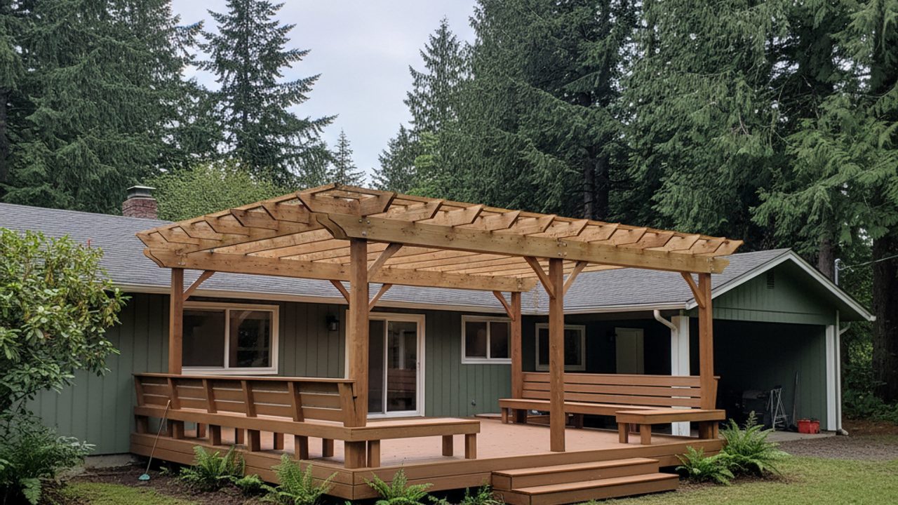 Deck Installation completed by Oasis Deck Co in Lynnwood, WA
